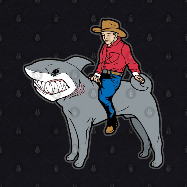 Shar-Pei Shark Cowboy Mashup Shark-Pei by RadStar